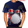 Jazz Drum Music 3D Print T-Shirt