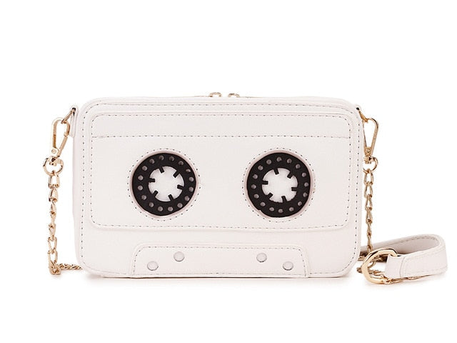 Tape Shape Leather Mini Handbag