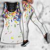 Music Notes Gym Clothing Set - White / S - { shop_name }} - Review