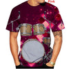 Jazz Drum Music 3D Print T-Shirt