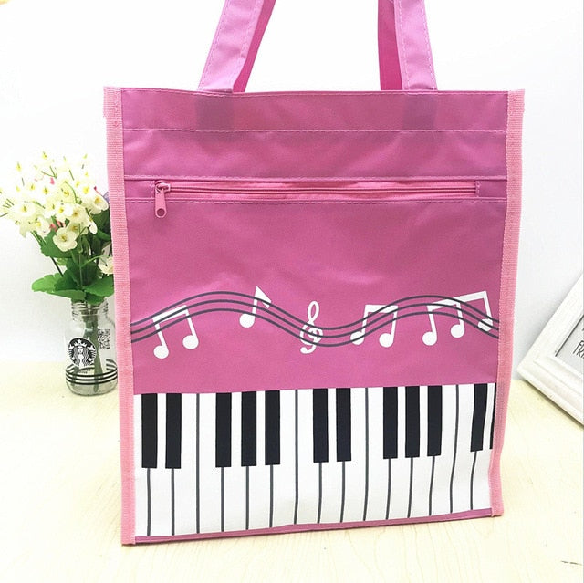 Piano Music Note Shopping Bag