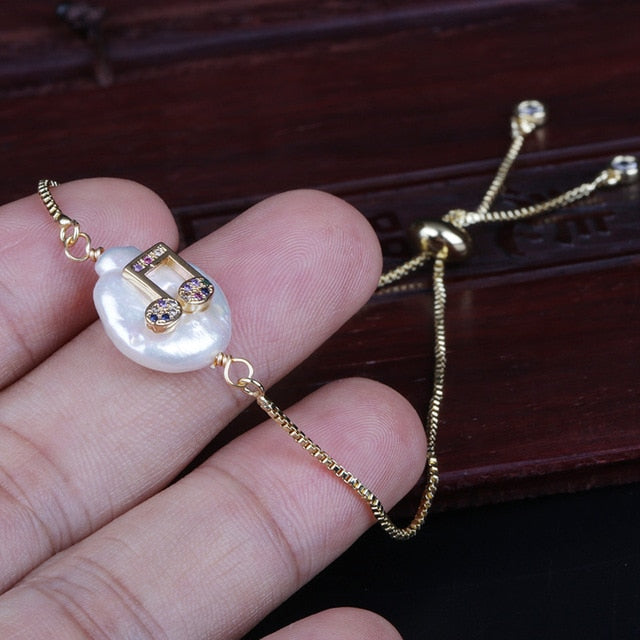 Music Notes Peal Bracelet