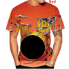 Jazz Drum Music 3D Print T-Shirt