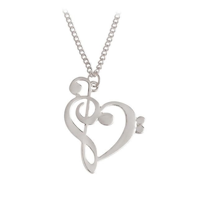 FREE - Treble Heart Necklace - Artistic Pod
