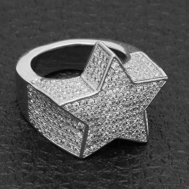 Punk Star DJ Style Ring