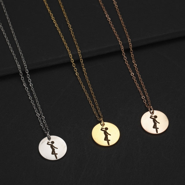 Stainless Steel Music Necklace