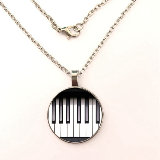 Free - Piano Keys Pendant Necklace