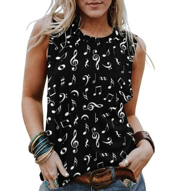 Music Notes Tank Top