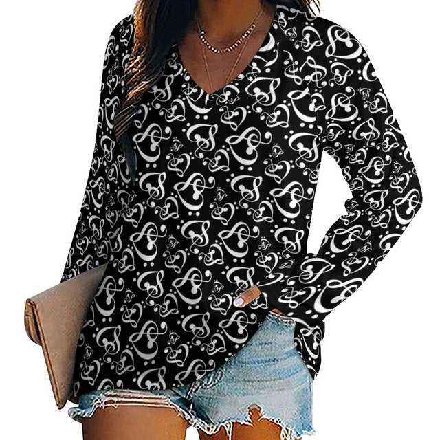 Music Note Long Sleeve Shirt