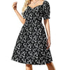 Music Notes V Neck Casual Dress