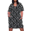 Music Notes Plus Size Dress