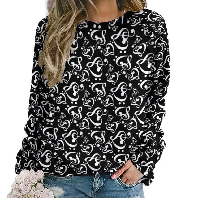 Music Note Street Style Sweatshirt