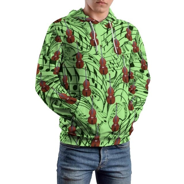 Music Note Instrument Loose Hoodie