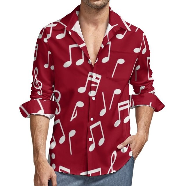 Music Note Blouse Shirts