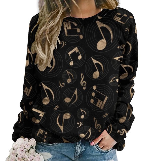 Music Note Street Style Sweatshirt