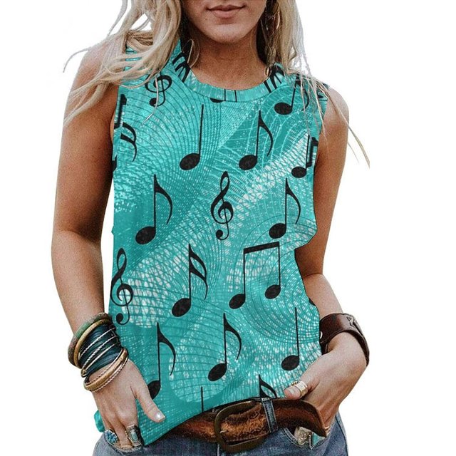 Music Notes Tank Top