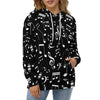 Elegant Casual Music Note Hoodie