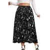 Music Notes Chiffon Skirt