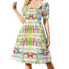 Musical Note Bird Casual Dress