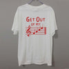 "Get Out of My Face" Music T-shirt - White & Red / XS - { shop_name }} - Review