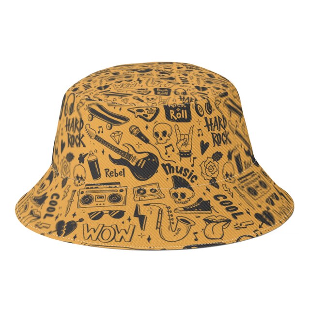 Music Skull Bucket Hat
