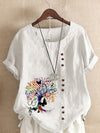 Music Notes Butterfly Blouse