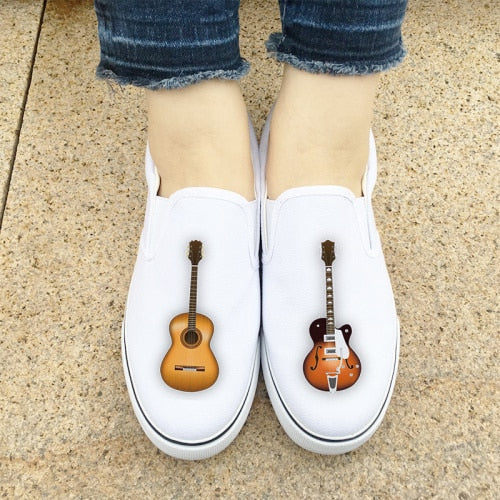Low Top Guitar Canvas Sneakers