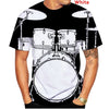 Jazz Drum Music 3D Print T-Shirt