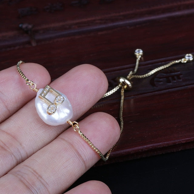 Music Notes Peal Bracelet