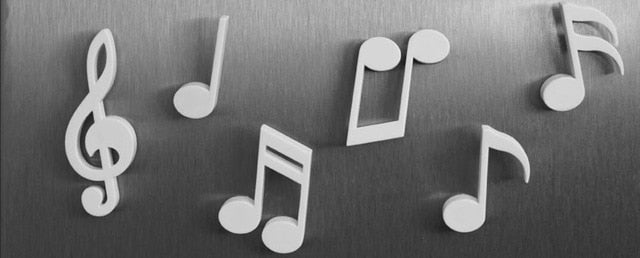 Free - 6pcs Music Note Magnet