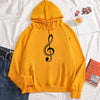 Piano Keys Treble Clef Hoodie