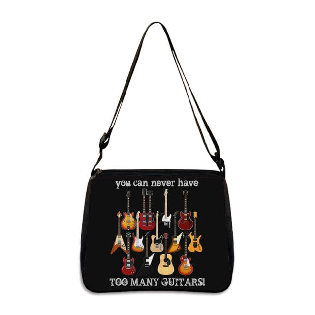 Music Notes Print Handbag