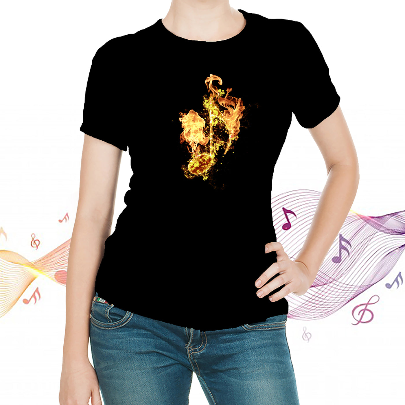 Fire Eighth Note T-shirt