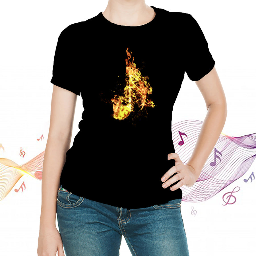 Fire Sixteenth Note T-shirt - { shop_name }} - Review