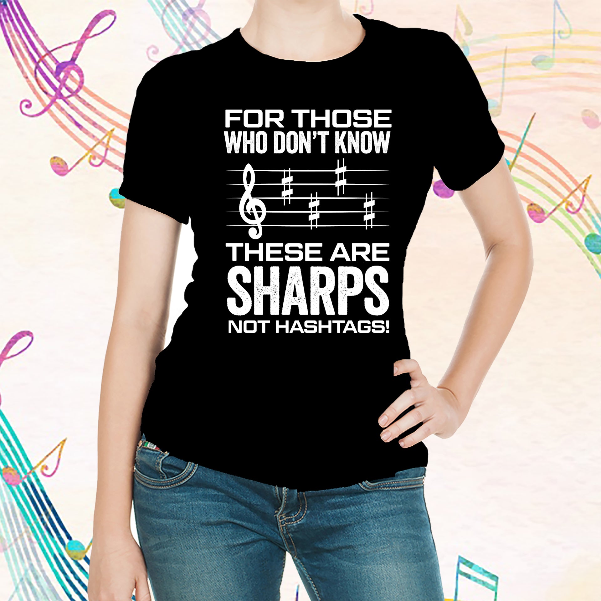 These are SHARPS not HASHTAGS T-shirt