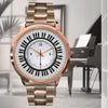 Piano Keys Rose Gold Watch